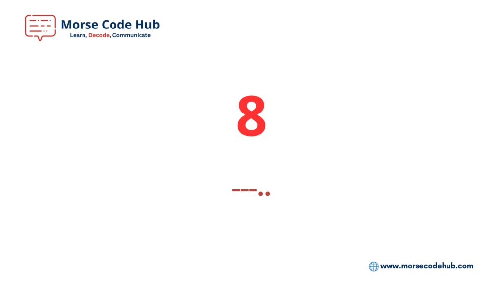 8 in Morse Code
