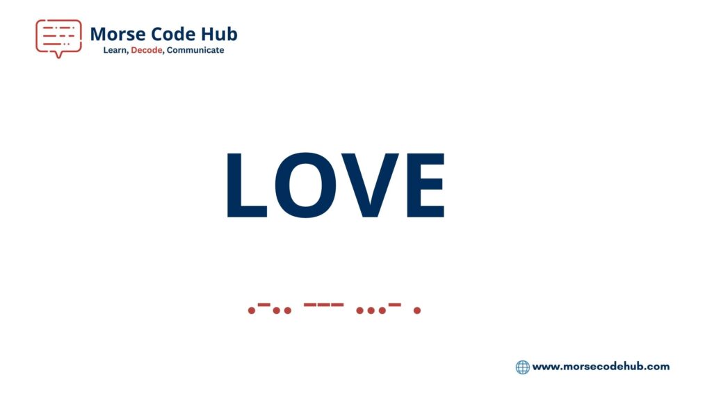 Love in Morse Code