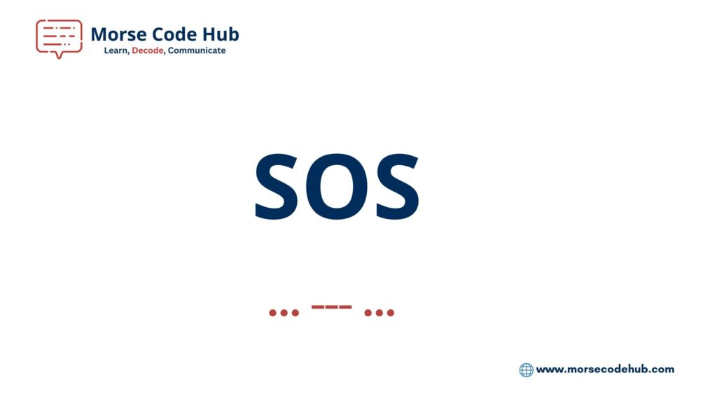 SOS in morse code